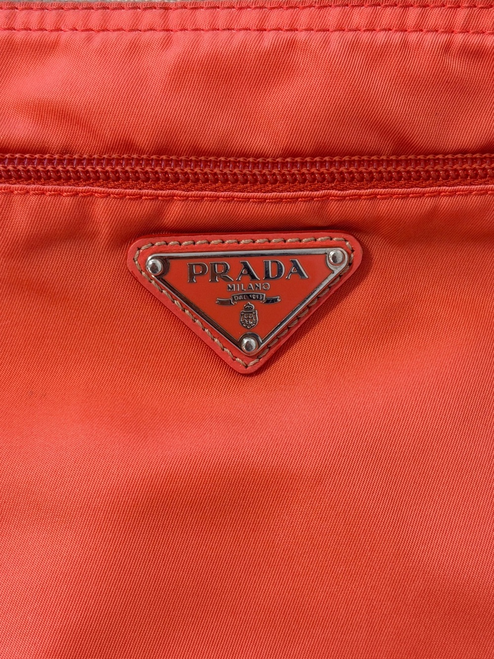 Prada Bright Orange Nylon Sling Bag for Men - Picture 4 of 10